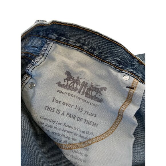 Levi's 550 Relaxed Fit Vintage Jeans Men's Size 44x30 Distressed Denim - Picture 7 of 12